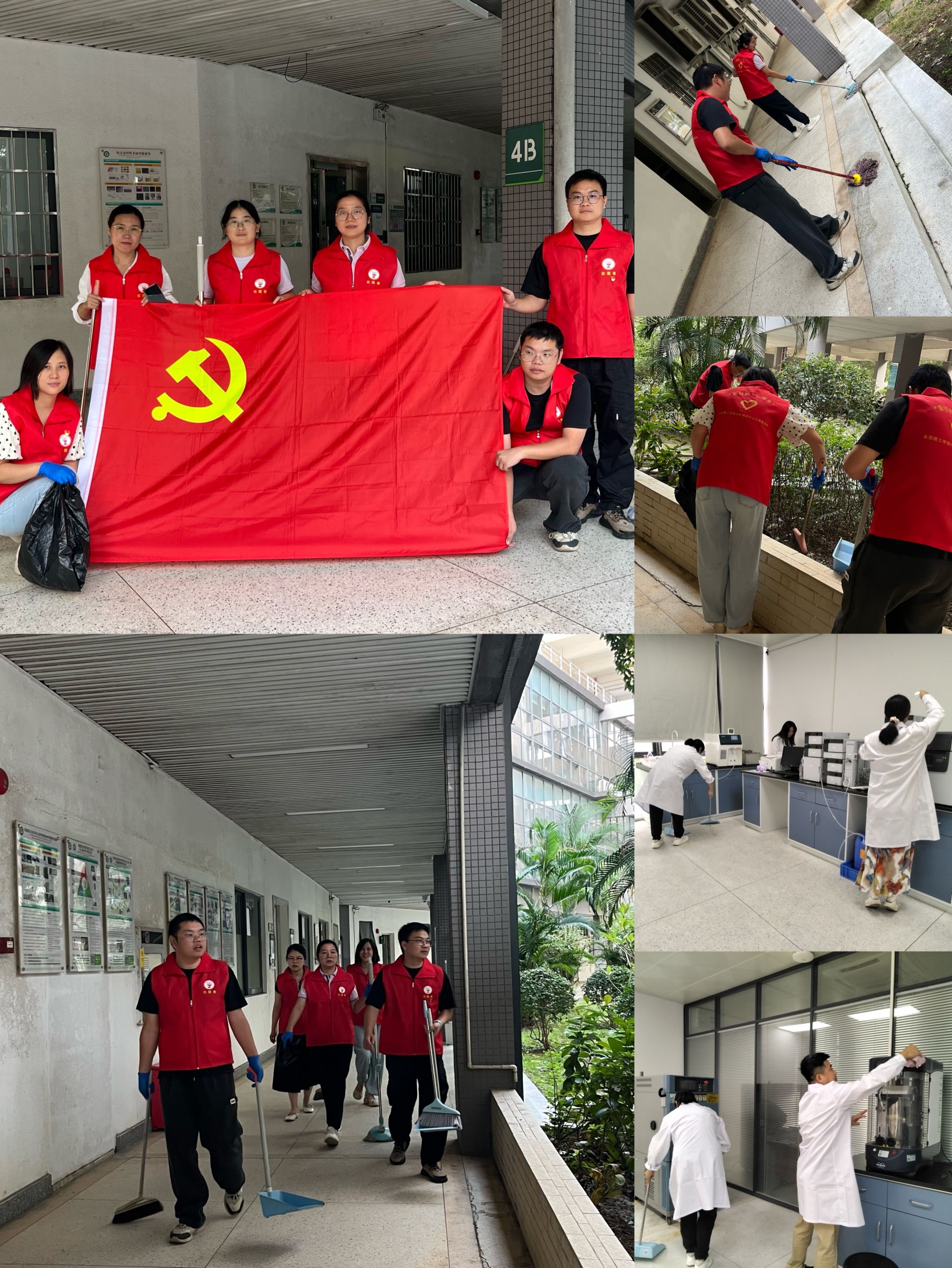 分析测试中心党支部开展爱国卫生运动及防蚊灭蚊主题党日活动